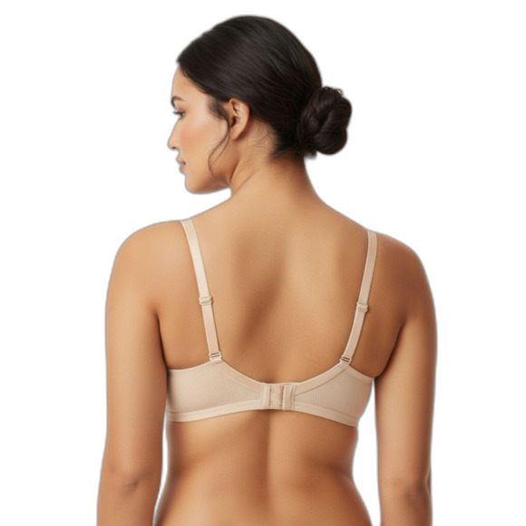 Hanes Oh So Light Wireless Bra Nude Medium - Picture 3 of 4